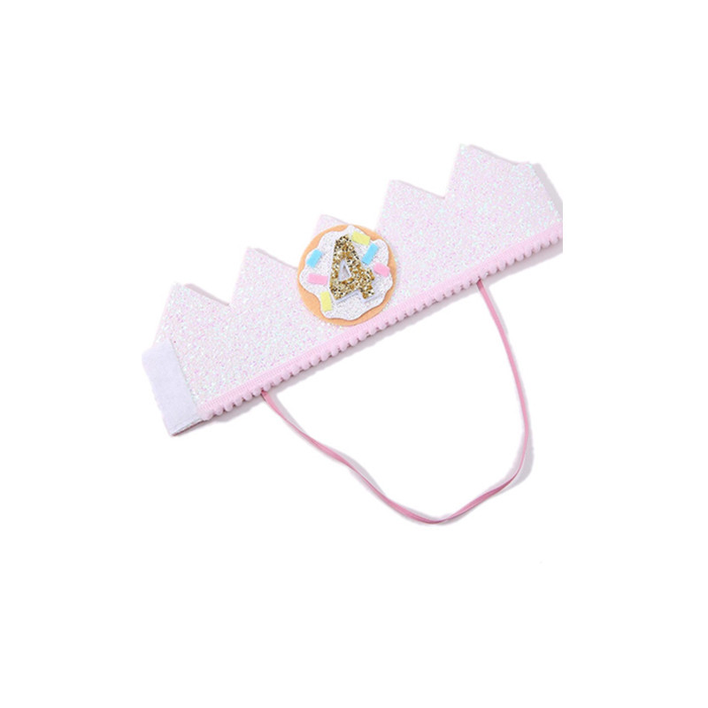 Pirmo bērnu virtulis dzimšanas dienas kronis One 1 2 3 4 5 6 Sweet Girl Pink Party Cepure Candy Party