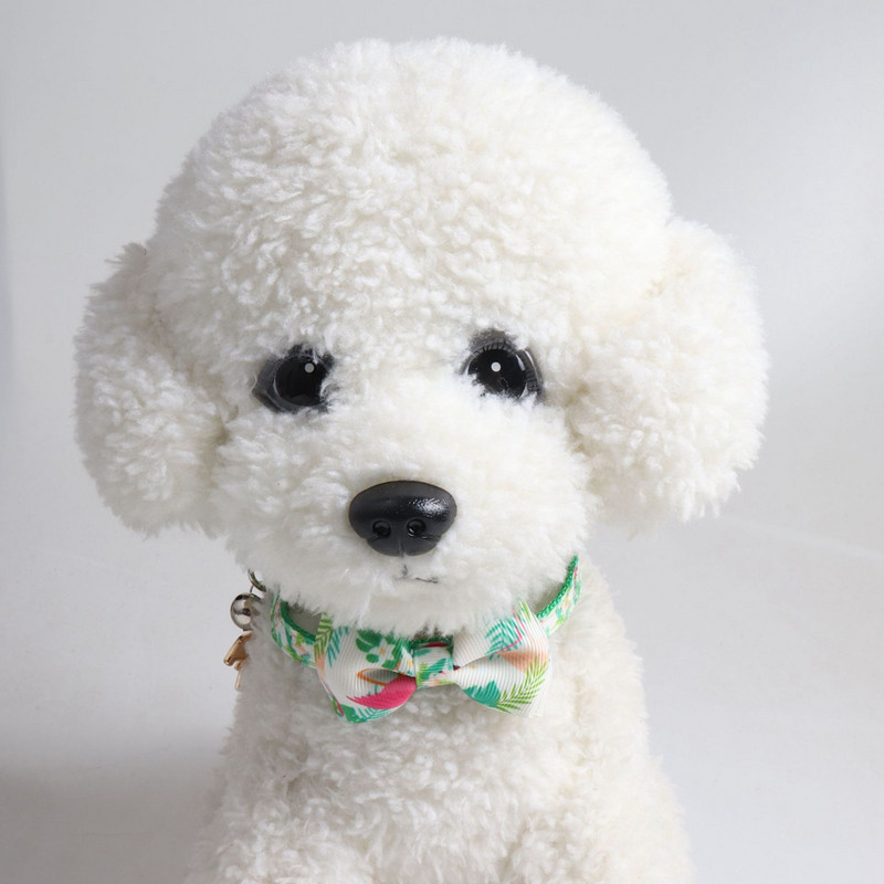 Breakaway macskanyakörv csengő biztonsági csattal Nylon macskanyakörvek aranyos flamingó csokornyakkendővel, állítható 8"-12" között