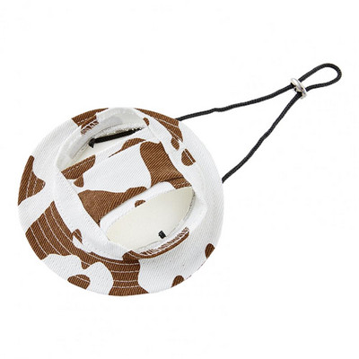 Mājdzīvnieku zvejnieka cepure ar ausu atverēm, sprādzes regulēšana, auss, vēja necaurlaidīga kokvilna, āra sporta kleita, mājdzīvnieku suns saules cepure