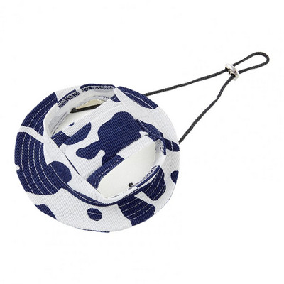 Mājdzīvnieku zvejnieka cepure ar ausu atverēm, sprādzes regulēšana, auss, vēja necaurlaidīga kokvilna, āra sporta kleita, mājdzīvnieku suns saules cepure