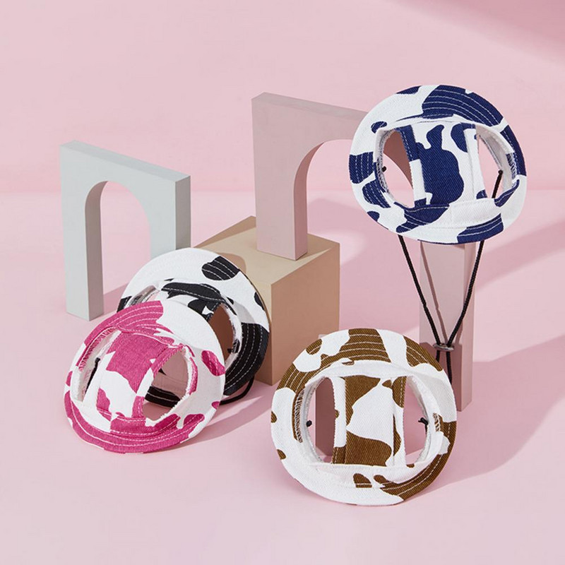 Mājdzīvnieku zvejnieka cepure ar ausu atverēm, sprādzes regulēšana, auss, vēja necaurlaidīga kokvilna, āra sporta kleita, mājdzīvnieku suns saules cepure