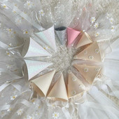 1 τμχ Νέο INS Baby Girl White Flower Καπέλο 1st Kids Birthday Cream Daisy Hat 100days Headwear Decoration