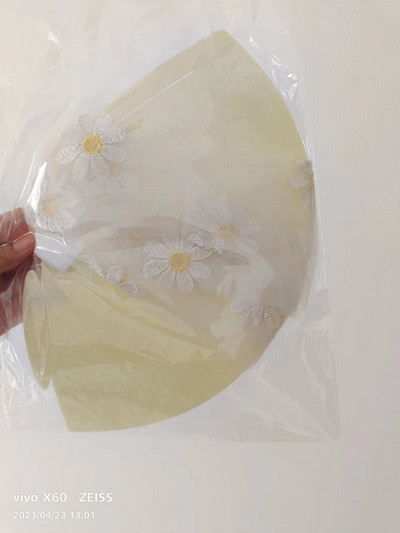 1 τμχ Νέο INS Baby Girl White Flower Καπέλο 1st Kids Birthday Cream Daisy Hat 100days Headwear Decoration