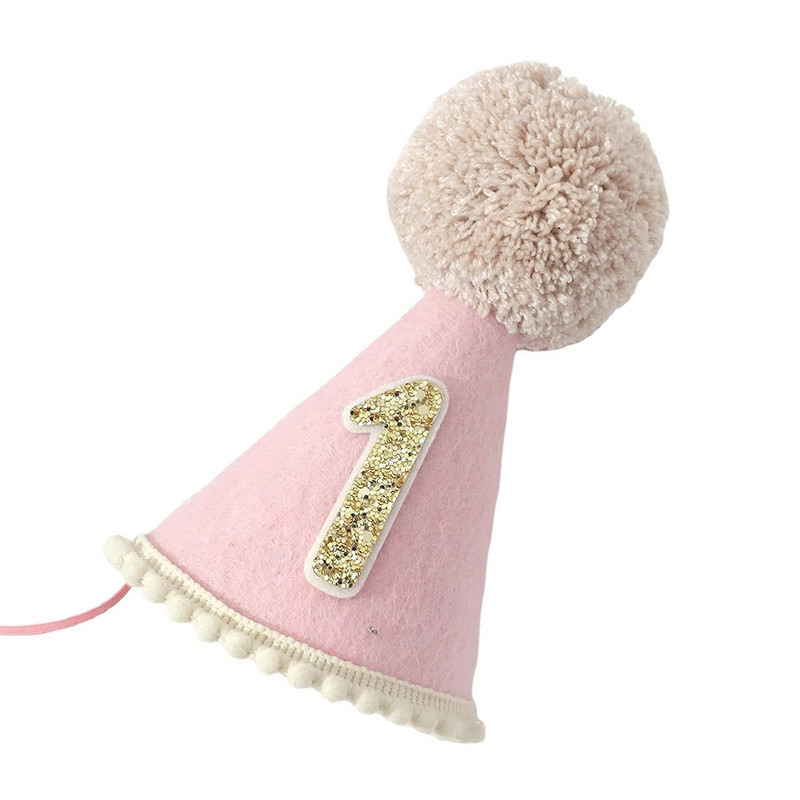 1 db INS First Kids Rózsaszín százszorszép születésnapi sapka babazuhany kék piros egyszínű party sapka lány fiú fotó kellékek