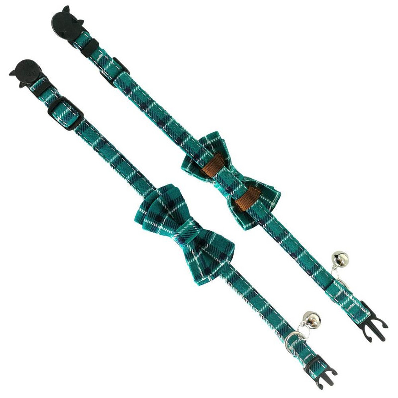 Cat nyakörv, aranyos csokornyakkendővel és csengővel cicának és néhány kölyökkutyának, 7,8-10,5 hüvelyk között állítható