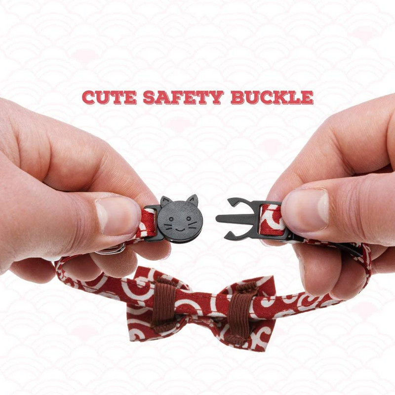 2020-as csokornyakkendős macskanyakörv, csengővel állítható nyakörvekkel, japán kimonó nindzsa stílus macskáknak cica cica kölyökkutya