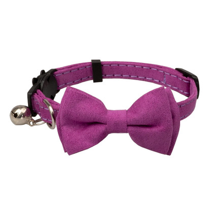 Regulējama kaķa kaklasiksna ar zvaniņu atdalāmu kaķēnu mazo kucēnu drošības tauriņu masīva kāzu pamata krāsa, krēmkrāsas un rozā un rozā sarkana