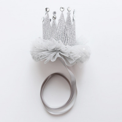 1 gab. Dzimšanas dienas zelta mežģīņu kroņa galvas lente, meitenes galvassega, bērnu vāciņš, bērnu duša, dzimšanas dienas cepures ballītes kroņa dzimšanas dienas fotografēšanai