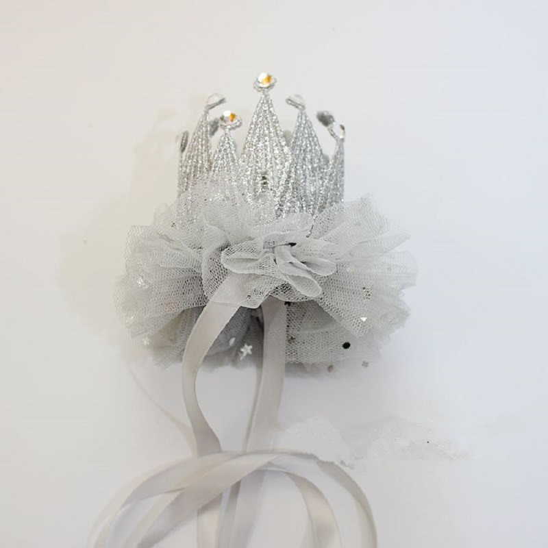 1 gab. Dzimšanas dienas zelta mežģīņu kroņa galvas lente, meitenes galvassega, bērnu vāciņš, bērnu duša, dzimšanas dienas cepures ballītes kroņa dzimšanas dienas fotografēšanai