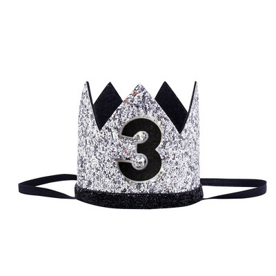 Zēnu pirmās dzimšanas dienas sudraba zils kronis bērniem zeltaini zils 1. dzimšanas dienas zēna tērps kūkai Smash Smash Sparkle Royal dzimšanas dienas ballītes cepure