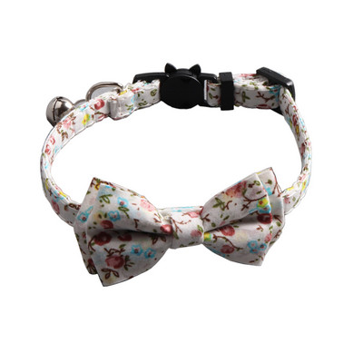 Csomagos macska nyakörvek Breakaway csengő virágmintával állítható aranyos cica nyakörvek biztonsági csatos cica nyakörv macska kölyökkutyának