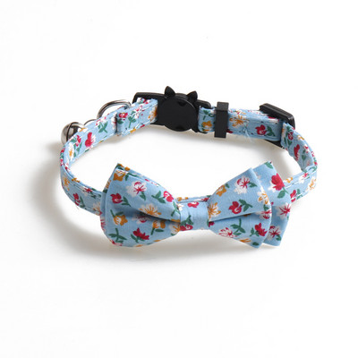 Csomagos macska nyakörvek Breakaway csengő virágmintával állítható aranyos cica nyakörvek biztonsági csatos cica nyakörv macska kölyökkutyának