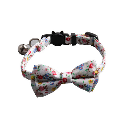 Csomagos macska nyakörvek Breakaway csengő virágmintával állítható aranyos cica nyakörvek biztonsági csatos cica nyakörv macska kölyökkutyának