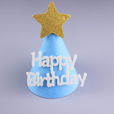 JAUNA Ins Bērnu ballīšu cepure melna rozā zila dzeltena daudz laimes dzimšanas dienā kronis korejiešu stila neaustas galvassegas zvaigžņu cepures