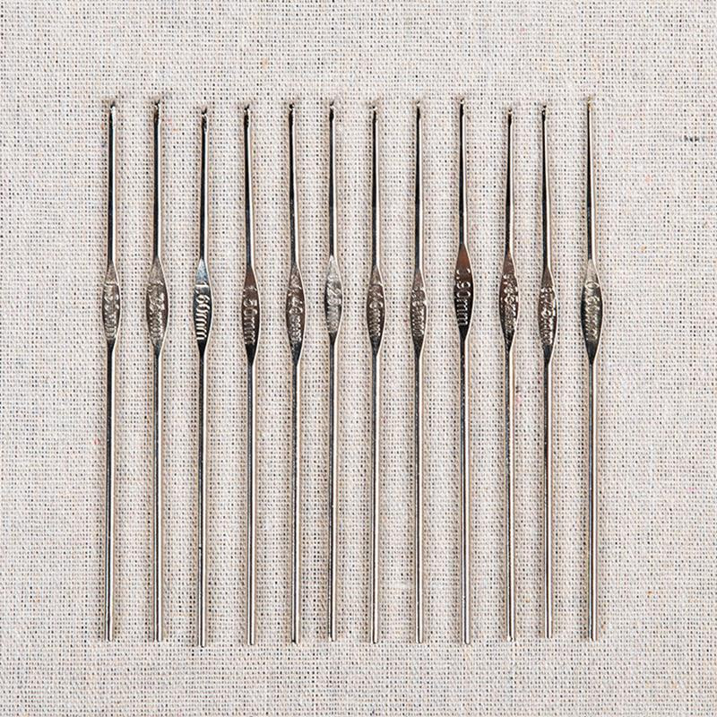 0,6–1,9 mm tamboradatas, nerūsējošā tērauda adāmadatas, DIY, roku darbs, amatniecības dzija, aust džemperis, adīšanas āķi, adatas, instrumenti