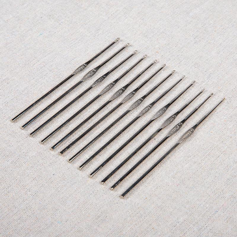 0,6–1,9 mm tamboradatas, nerūsējošā tērauda adāmadatas, DIY, roku darbs, amatniecības dzija, aust džemperis, adīšanas āķi, adatas, instrumenti