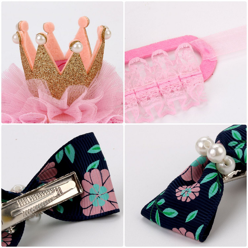 Lemmiklooma müts Dekoratiivne Elegantne lemmikloomamüts Armas kroonpits Lemmikpeapael Mood Lemmiklooma müts Kassi lemmiklooma riietus kassipoja kutsikapeole pulmadeks