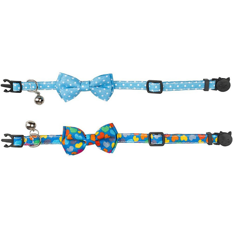 Kaķa kaklasiksna ar regulējamu zvaniņu kaķa kakla siksniņa ar tauriņu drošības atdalāmām kaķu kakla siksnām ar ziedu pildījumu, noņemams regulējams kucēns