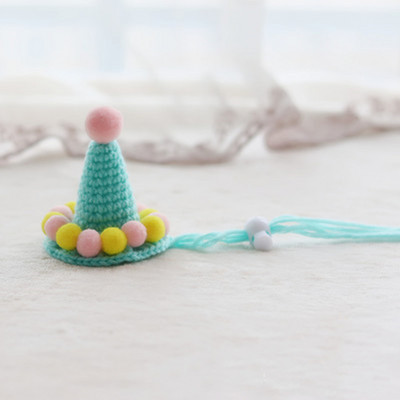 Kutya kalap Aranyos édes horgolt gyapjú kutya születésnapi sapka Kézi kisállat macska ajándék sapka kis kutyáknak Hörcsög cica kiegészítők