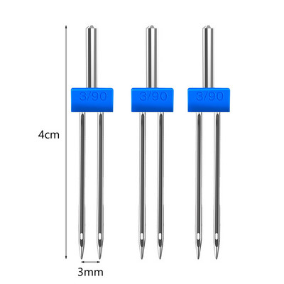3gab dubultās dubultās adatas adatas Tērauda dubultās stieptās mašīnas adatas 2 mm 3 mm 4 mm mājsaimniecības daudzfunkcionālie šujmašīnu piederumi