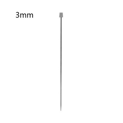 1 gab 25cm/35cm nerūsējošā tērauda viena smaila adāmadatas tamboradatas rīks Amatniecības adāmadatas DIY instrumenti 2.0mm-8.0mm