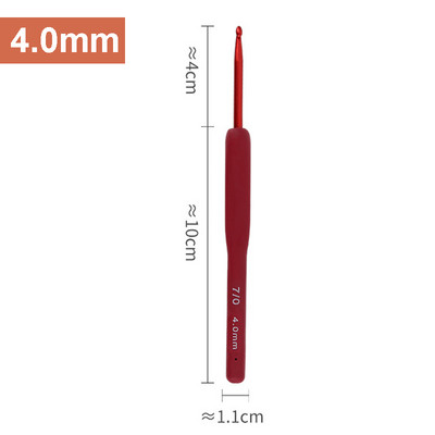 Ar rokām darināts silikona tamboradatu komplekts mīksts mājas adīšanas roktura dūriens šūšanas rīka adatas alumīnija sakausējuma rokturis DIY Ergonomisks
