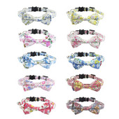 Cotton Designer Breakaway Cats kaklasiksna ar tauriņu un zvana kaķu kaklasiksnām kaķu meitenēm ar zvana kakla siksnām kaķiem