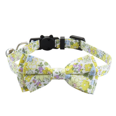 Cotton Designer Breakaway Cats kaklasiksna ar tauriņu un zvana kaķu kaklasiksnām kaķu meitenēm ar zvana kakla siksnām kaķiem