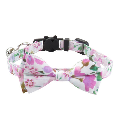 Cotton Designer Breakaway Cats kaklasiksna ar tauriņu un zvana kaķu kaklasiksnām kaķu meitenēm ar zvana kakla siksnām kaķiem