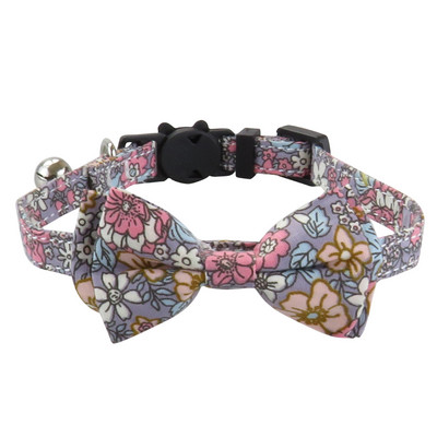 Cotton Designer Breakaway Cats kaklasiksna ar tauriņu un zvana kaķu kaklasiksnām kaķu meitenēm ar zvana kakla siksnām kaķiem