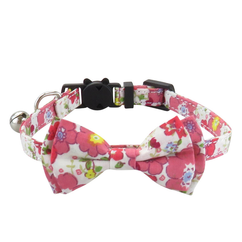 Cotton Designer Breakaway Cats kaklasiksna ar tauriņu un zvana kaķu kaklasiksnām kaķu meitenēm ar zvana kakla siksnām kaķiem