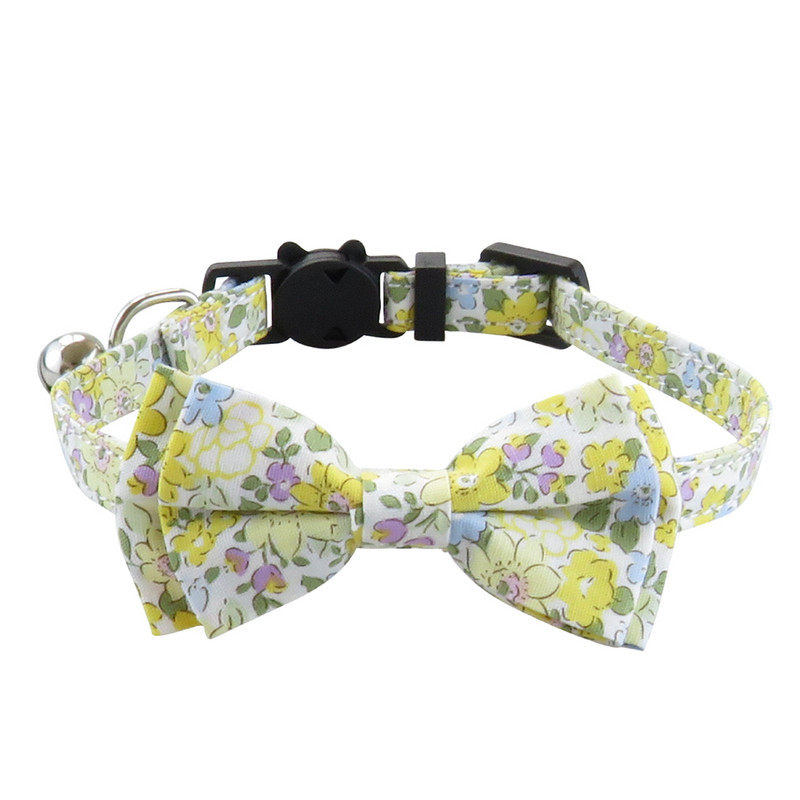 Cotton Designer Breakaway Cats kaklasiksna ar tauriņu un zvana kaķu kaklasiksnām kaķu meitenēm ar zvana kakla siksnām kaķiem