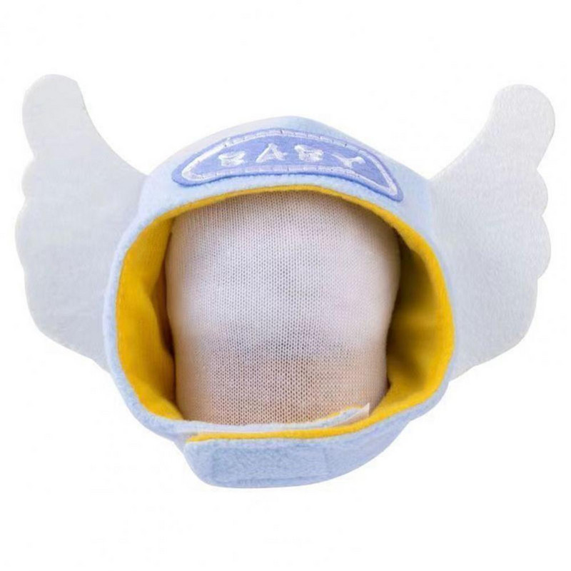 Mīksta silta mājdzīvnieku cepure Smieklīga mājdzīvnieku cepure ar jauku eņģeļa spārnu formu, regulējamu stiprinājuma lenti suņiem kaķiem mājas ballīšu dekorēšanai suņiem
