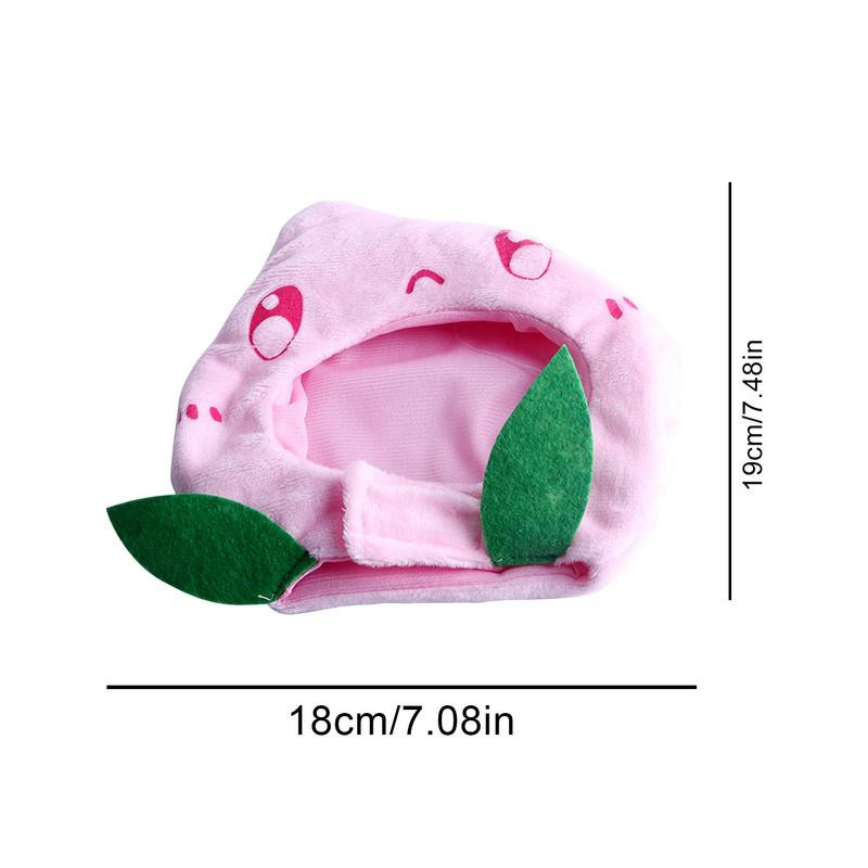 Kaķu cepures Mājdzīvnieku izstrādājumi Regulējama izmēra Mazgājams Mīlīgs dizains Apburoša plīša persiku kaķu cepure Cepure maziem vidēji lieliem suņiem