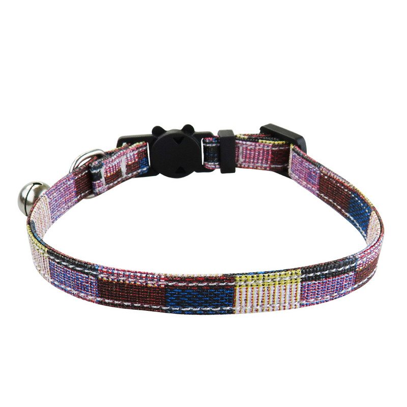 Macskanyakörv csokornyakkendővel, biztonsági kockás PU bőr állítható cicanyakörv, csengő vagy kiskutya kis házi kedvencek mindennapi esküvői party