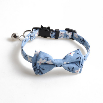 Breakaway rozā kaķa kaklasiksna ar zvaniņu un tauriņu ziedu rakstiem regulējami drošības rūtaini kaķēnu apkakles kaķēnu maziem suņiem