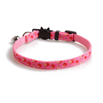 Kaķu kaklasiksna Breakaway ar zvaniņu un jauki kulonu augļu raksti, regulējami drošības kaķēnu kaklasiksnas kaķēniem mājdzīvniekiem maziem suņiem