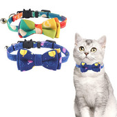 Breakaway kaķa kaklasiksna ar zvaniņu un tauriņu zilu Galaxy Pattern kaķēnu kaklasiksnu tēviņiem un mātītēm, regulējams garums