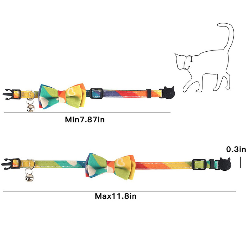 Breakaway kaķa kaklasiksna ar zvaniņu un tauriņu zilu Galaxy Pattern kaķēnu kaklasiksnu tēviņiem un mātītēm, regulējams garums