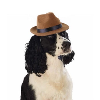 Облечете памучни реквизити за снимки, шапка, костюм, представление за котки, кучета, шапка за домашни любимци, шапка за домашни любимци, костюм за кучета, каубойска шапка за кучета
