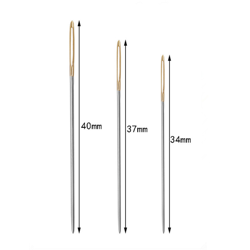 100 db keresztszemes varrótű kézműves hímzőeszköz nagy szemű varrótűk 22# 24# 26# öltésvászon varrókészlethez