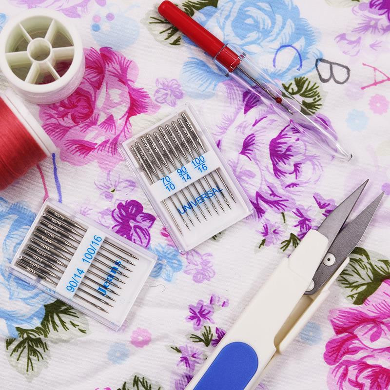 20db varrógéptű Singer Brother Janome Varmax számára Méretek 65/9 75/11 80/12 90/14 100/16 Varrógép kellékek