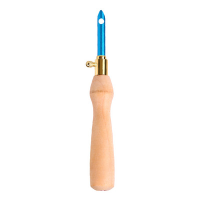 TLKKUE 1db Kötés Hímzés Toll Szövés Nemezelés Kézműves Lyukasztótű Férő Fa fogantyús Szerszám Varrás Kiegészítők