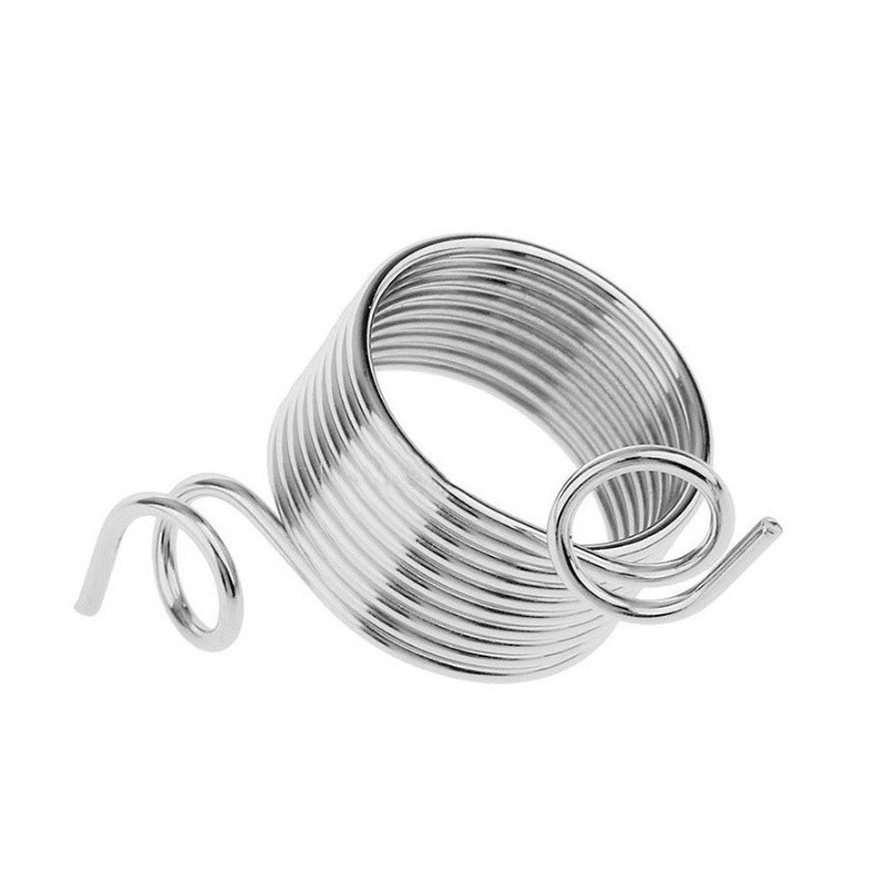 1 db rozsdamentes acél gyűrű típusú tű, gyűszű, ujjkopás, fonalvezető fonalrugós kötőeszközök