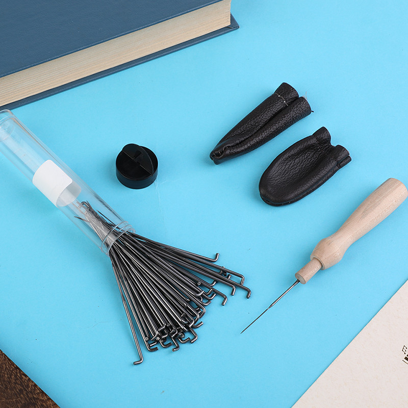 LMDZ vilnas filca adata filca adatu filcēšana sākuma filcēšanas adatas filcs DIY komplekts ar pudeles koka roktura adatu komplektu.