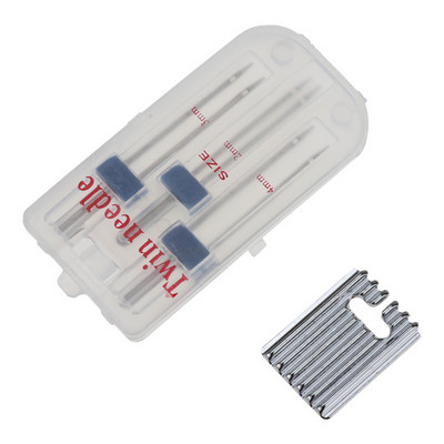 Διπλό Διπλό Βελόνες Εξαρτήματα Βελόνες Ζαρωμένο Πόδι Πίεσης Ραπτομηχανής για Ραπτομηχανή Μέγεθος 2/90 3/90 4/90 Πολυλειτουργικό