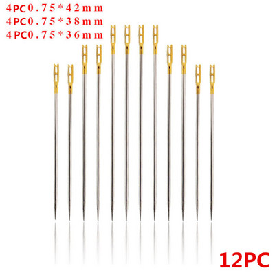 12 db/csomag öregember tűvak tű háztartási varrás rozsdamentes acél kézi varrás, nem kell befűzni ruhavarró eszközöket