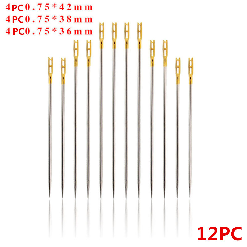 12 db/csomag öregember tűvak tű háztartási varrás rozsdamentes acél kézi varrás, nem kell befűzni ruhavarró eszközöket