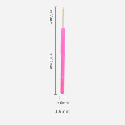 Színes, puha szárú horgolótűk saját készítésű kötőeszközök gyapjú finom horgolótűk, teljes készlet csipke kötéshez és horgolt tűhöz