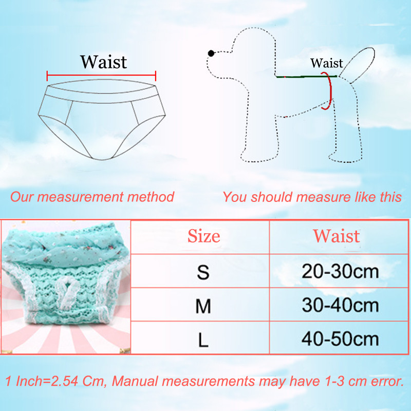 Mājīgs šifons sieviešu mājdzīvnieku suns sanitārās fizioloģiskās bikses atkārtoti lietojamas autiņbiksītes suņiem mazgājamas kucēnu īsās apakšbikses maziem suņiem